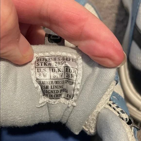 Dr Comfort Wonens Sporty Blue and White Sneakers Size 8W - Picture 7 of 8